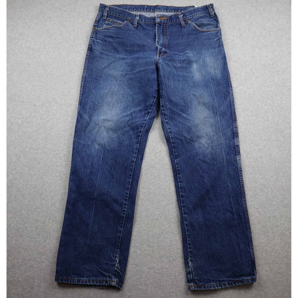 Dickies Jeans Mens 36x31 Straight Leg W516J13 Medium Wash Denim Workwear Pants